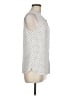 Banana Republic 100% Polyester Polka Dots Ivory Sleeveless Blouse Size 8 - photo 4