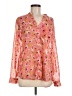 Kut from the Kloth 100% Polyester Pink Long Sleeve Blouse Size M - photo 1