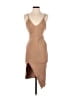 Superdown Solid Tan Cocktail Dress Size S - photo 1