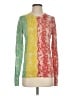 Equipment Yellow Silk Pullover Sweater Size S - photo 1