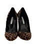 Charles David Animal Print Brown Heels Size 8 1/2 - photo 2