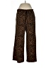 Terra & Sky Animal Print Brown Casual Pants Size 0X - photo 1