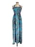 Venus 100% Polyester Paisley Blue Casual Dress Size M - photo 1