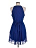 DKNY 100% Polyester Blue Cocktail Dress Size 8 (petite) - photo 2