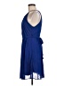 DKNY 100% Polyester Blue Cocktail Dress Size 8 (petite) - photo 5