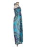 Venus 100% Polyester Paisley Blue Casual Dress Size M - photo 4