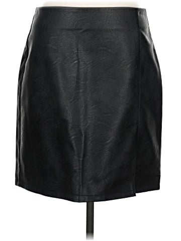 Topshop Faux Leather Skirt (view 1)