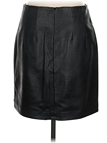 Topshop Faux Leather Skirt (view 2)