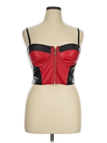 Say What? Faux Leather Top (view 1)