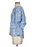 Matilda Jane 100% Rayon Blue Short Sleeve Blouse Size S - photo 5