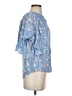 Matilda Jane 100% Rayon Blue Short Sleeve Blouse Size S - photo 4