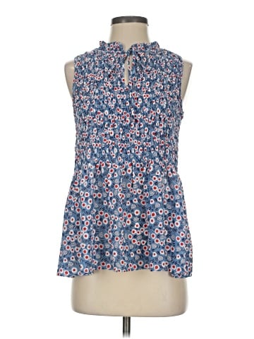 Rose + Olive Sleeveless Blouse (view 1)
