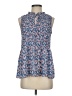 Rose + Olive 100% Polyester Blue Sleeveless Blouse Size S - photo 1