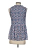 Rose + Olive 100% Polyester Blue Sleeveless Blouse Size S - photo 2
