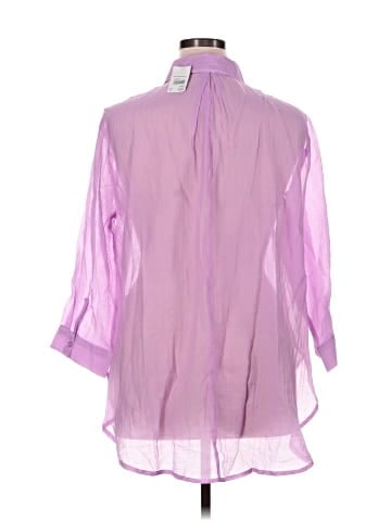 Cato 3/4 Sleeve Button-Down Shirt (view 2)