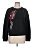 Maje 100% Viscose Graphic Black Sweatshirt Size Lg (3) - photo 1