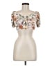 Altar'd State Ivory Short Sleeve Blouse Size M - photo 1