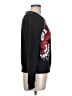 Maje 100% Viscose Graphic Black Sweatshirt Size Lg (3) - photo 4