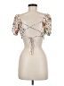 Altar'd State Ivory Short Sleeve Blouse Size M - photo 2