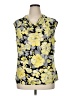 Kasper Yellow Sleeveless Blouse Size XL - photo 1