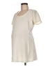 Motherhood Ivory Short Sleeve Top Size Med Maternity - photo 1