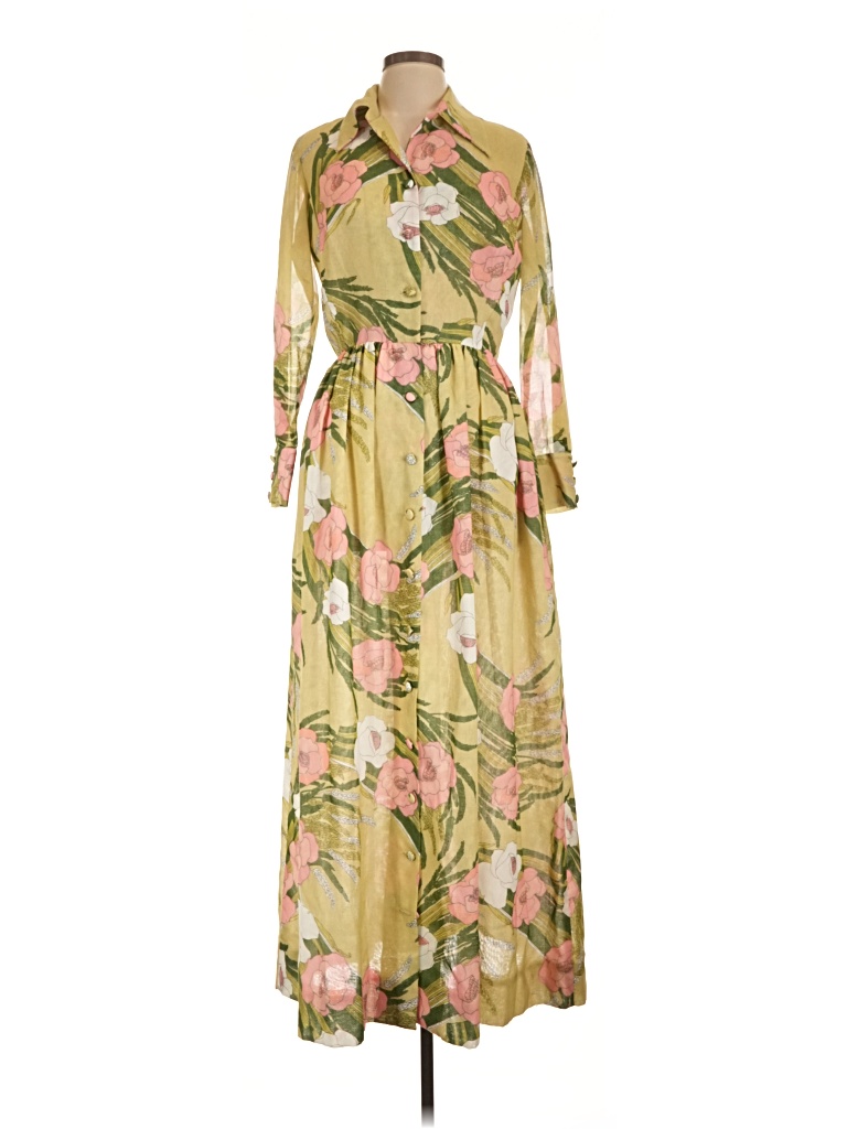 Pre-owned Assorted Brands Casual Dress In Yellow
