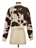 Bershka Camo Brown Pullover Sweater Size XS - photo 2
