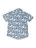 Janie and Jack 100% Cotton Floral Blue Short Sleeve Button-Down Shirt Size 6 - photo 2