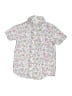 Janie and Jack 100% Cotton Floral White Short Sleeve Button-Down Shirt Size 6 - photo 1