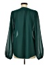 Hazel 100% Polyester Green Long Sleeve Blouse Size M - photo 2