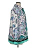 Cato 100% Polyester Paisley Teal 3/4 Sleeve Blouse Size XL - photo 4