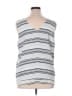 Ann Taylor Factory Silver Sleeveless Top Size XL - photo 2