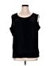 Notations Black Sleeveless T-Shirt Size 1X - photo 1
