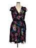 JBS 100% Polyester Floral Black Cocktail Dress Size 14 - photo 1