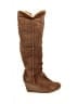 Bearpaw 100% Leather Solid Brown Boots Size 11 - photo 1