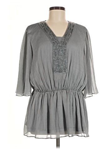 American Glamour by Badgley Mischka 3/4 Sleeve Blouse (view 1)