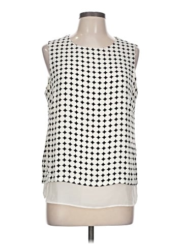 Rose + Olive Sleeveless Blouse (view 1)