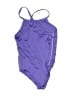 TYR Solid Purple One Piece Swimsuit Size 10 - 12 - photo 2