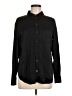 Boden Solid Black Long Sleeve Button-Down Shirt Size 6 - photo 1