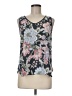 Ann Taylor LOFT Outlet 100% Polyester Gray Sleeveless Top Size M (petite) - photo 1