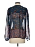 Everly 100% Polyester Blue 3/4 Sleeve Blouse Size S - photo 2