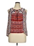 Xhilaration 100% Polyester Red Sleeveless Blouse Size XL - photo 1