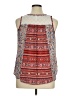 Xhilaration 100% Polyester Red Sleeveless Blouse Size XL - photo 2