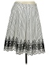 Talbots 100% Cotton Polka Dots Ivory Casual Skirt Size 8 Petite - photo 1