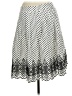 Talbots 100% Cotton Polka Dots Ivory Casual Skirt Size 8 Petite - photo 2