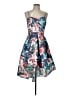 Venus 100% Polyester Tropical Blue Cocktail Dress Size 10 - photo 1