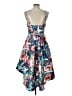 Venus 100% Polyester Tropical Blue Cocktail Dress Size 10 - photo 2