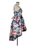 Venus 100% Polyester Tropical Blue Cocktail Dress Size 10 - photo 4