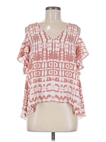 Aqua 3/4 Sleeve Blouse (view 1)