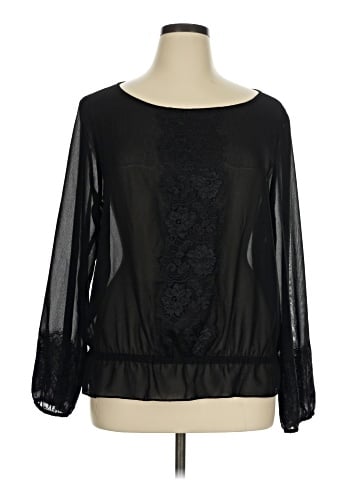 a.n.a. A New Approach Long Sleeve Blouse (view 1)